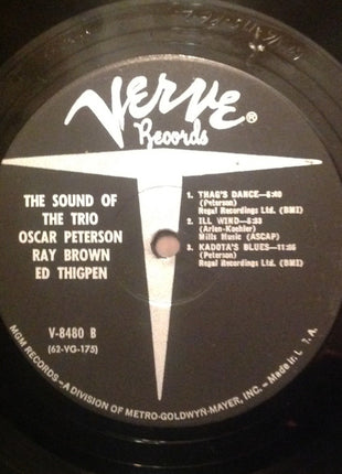 Oscar Peterson • Ray Brown • Ed Thigpen : The Sound Of The Trio (LP, Album, Mono, MGM)