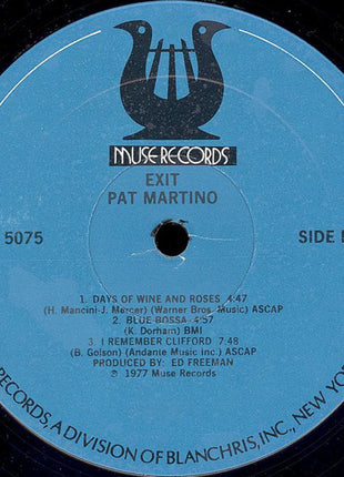 Pat Martino : Exit (LP, Album)