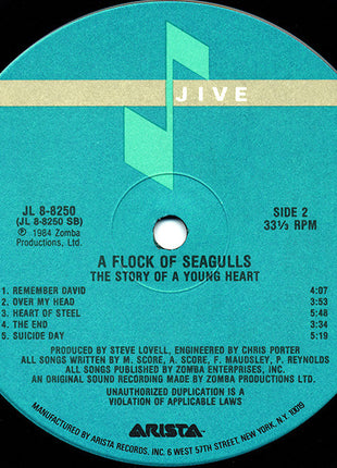 A Flock Of Seagulls : The Story Of A Young Heart (LP, Album, Ind)