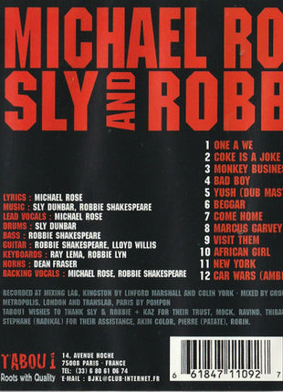 Michael Rose / Sly & Robbie : X Uhuru (CD, Album)