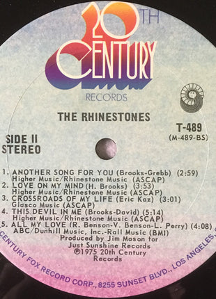 The Fabulous Rhinestones : The Rhinestones (LP, Album, Pit)
