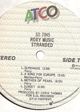 Roxy Music : Stranded (LP, Album, RE, Spe)