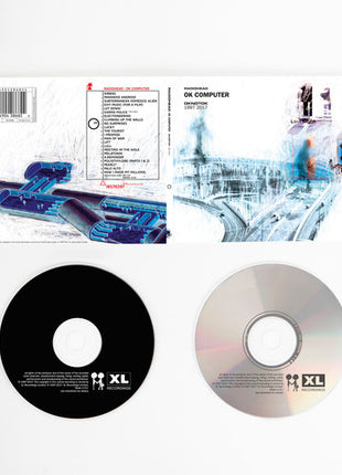 the album cover for Radiohead - Ok Computer Oknotok 1997 2017