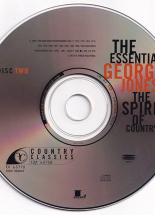 George Jones (2) : The Essential George Jones: The Spirit Of Country (2xCD, Comp, RE)