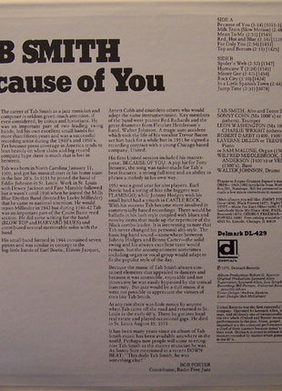 Tab Smith : Because Of You (LP, Album, Comp)