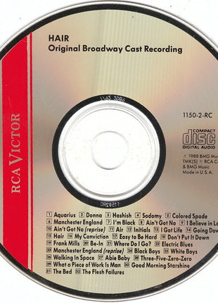 Various : Hair - The Original Broadway Cast Recording (CD, Album, RE, RM)