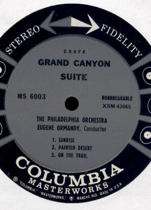 Ferde Grofé, Eugene Ormandy / The Philadelphia Orchestra : Grand Canyon Suite (LP, Album)