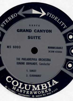 Ferde Grofé, Eugene Ormandy / The Philadelphia Orchestra : Grand Canyon Suite (LP, Album)