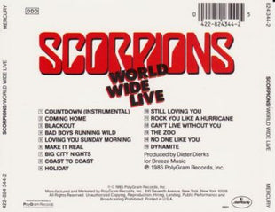 Scorpions : World Wide Live (CD, Album)
