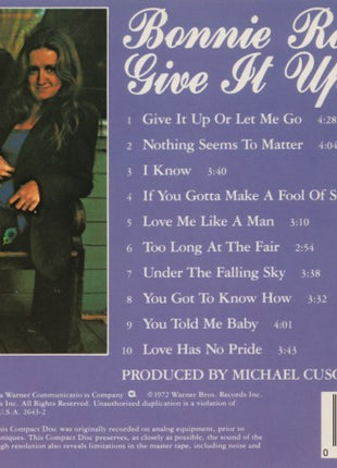 Bonnie Raitt : Give It Up (CD, Album, RE, RM)
