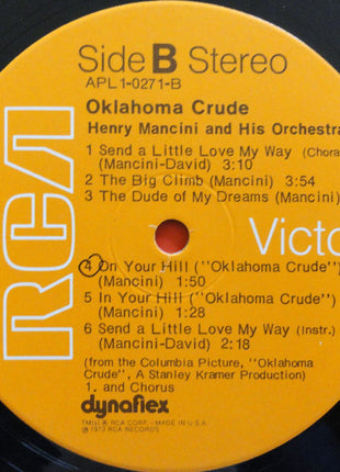 Henry Mancini : Oklahoma Crude  (Music From The Film Score) (LP, Album)