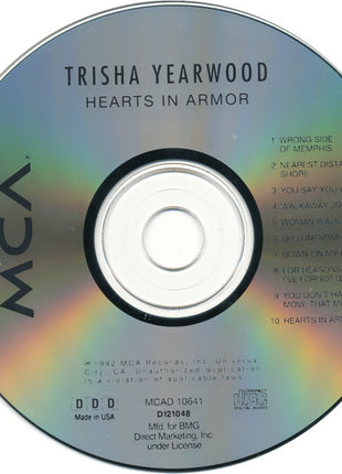 Trisha Yearwood : Hearts In Armor (CD, Album, Club)