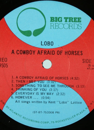 Lobo (3) : A Cowboy Afraid Of Horses (LP, Album)