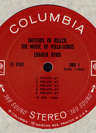 Charlie Byrd, Heitor Villa-Lobos : Sketches Of Brazil  (Music Of Villa-Lobos) (LP, Album, San)