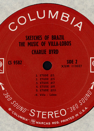 Charlie Byrd, Heitor Villa-Lobos : Sketches Of Brazil  (Music Of Villa-Lobos) (LP, Album, San)