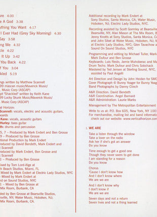 Vertical Horizon : Everything You Want (CD, Album, RE, JVC)