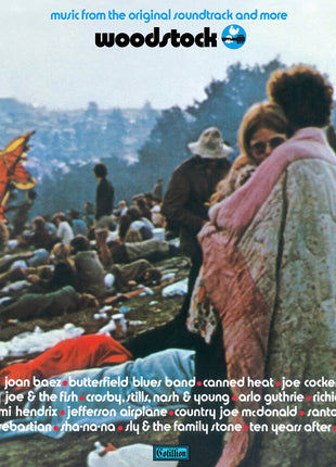 the album cover for Woodstock Music From Original Soundtrack / Var - Woodstock: Music From The Original Soundtrack And More (Various Artis)
