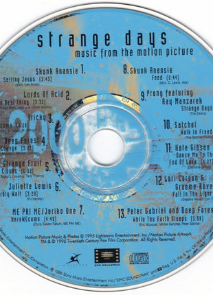 Various : Strange Days (Music From The Motion Picture) (CD, Comp)
