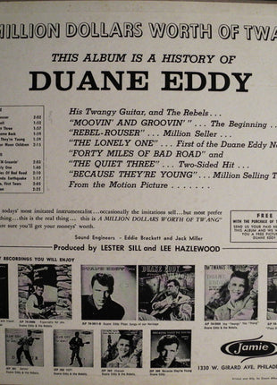 Duane Eddy And The Rebels : $1,000,000.00 Worth Of Twang (LP, Album)