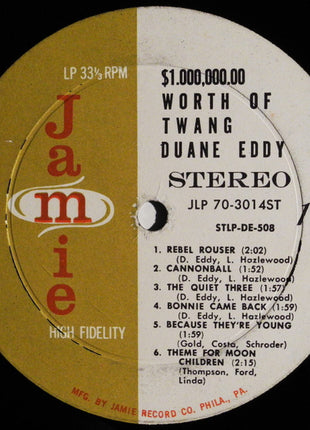 Duane Eddy And The Rebels : $1,000,000.00 Worth Of Twang (LP, Album)