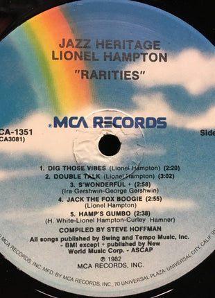 Lionel Hampton : Rarities (LP, Comp)