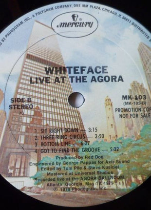 Whiteface : Live At The Agora (LP, Promo)