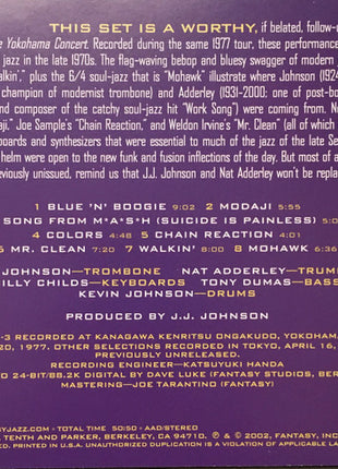 J.J. Johnson / Nat Adderley : Chain Reaction - Yokohama Concert, Vol. 2 (CD, Album, Promo)