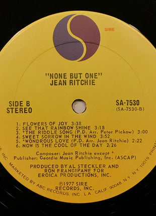 Jean Ritchie : None But One (LP, Album)