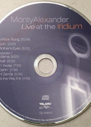 Monty Alexander : Live At The Iridium (CD, Album, Promo)