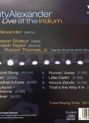 Monty Alexander : Live At The Iridium (CD, Album, Promo)
