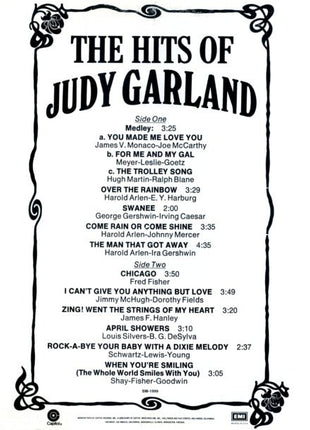 Judy Garland : The Hits Of Judy Garland (LP, Comp, Mono)