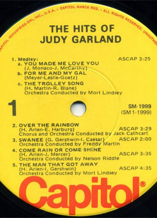 Judy Garland : The Hits Of Judy Garland (LP, Comp, Mono)