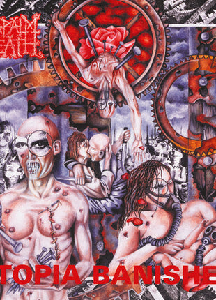 the album cover for Napalm Death - Utopia Banished [LP]