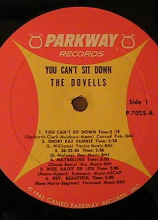 The Dovells : You Can't Sit Down (LP, Album, Mono)