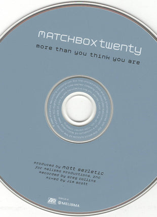 Matchbox Twenty : More Than You Think You Are (CD, Album, WEA)