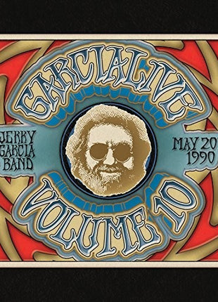 the album cover for Jerry Garcia - GarciaLive Volume Ten: May 20th, 1990 Hilo Civic Auditorium [2CD]