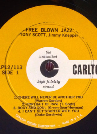 Tony Scott (2) / Jimmy Knepper : Free Blown Jazz (LP, Album, Mono)