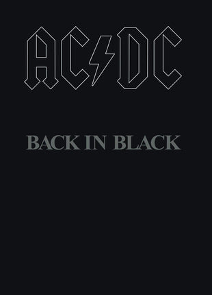 the album cover for AC/DC - Back In Black [Remaster]