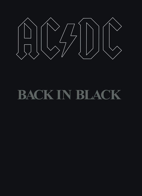 the album cover for AC/DC - Back In Black [Remaster]