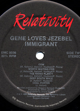 Gene Loves Jezebel : Immigrant (LP, Album)