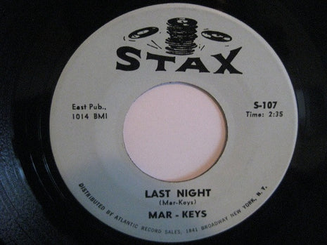 The Mar-Keys : Last Night (7", Single, RE)