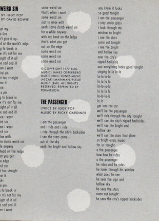 Iggy Pop : Lust For Life (CD, Album, RE)