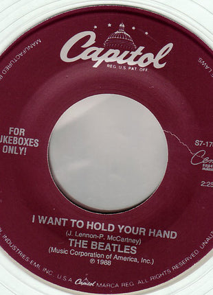 The Beatles : I Want To Hold Your Hand (7", Single, Mono, Jukebox, RE, Cle)