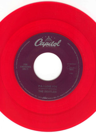 The Beatles : Love Me Do (7", Single, Mono, Jukebox, MP, RE, Red)