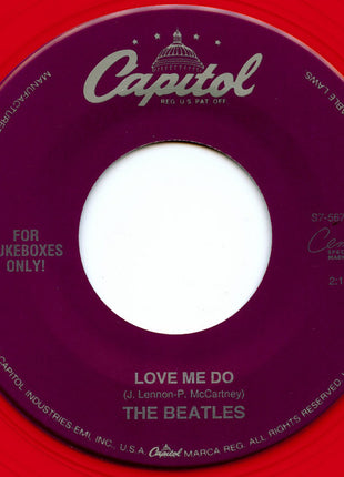 The Beatles : Love Me Do (7", Single, Mono, Jukebox, MP, RE, Red)