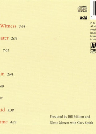 The Feelies : Time For A Witness (CD, Album)