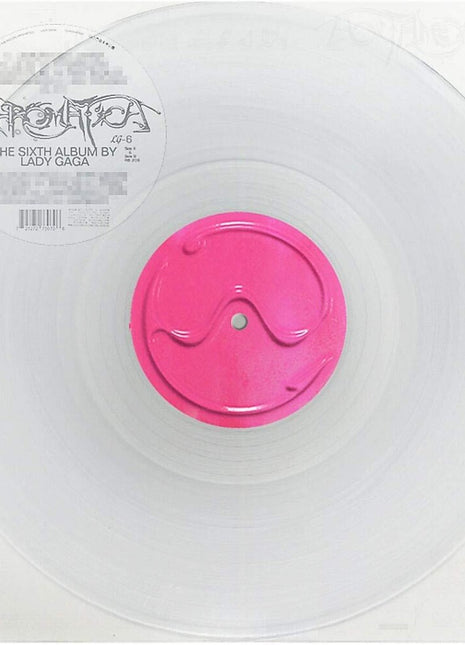 the album cover for Lady Gaga - Chromatica [Milky Clear LP]