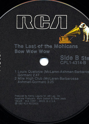 Bow Wow Wow : The Last Of The Mohicans (12", EP)