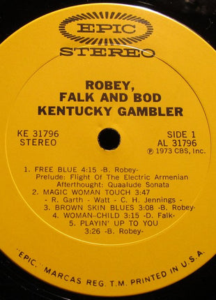 Robey, Falk And Bod : Kentucky Gambler (LP, Album, Pit)