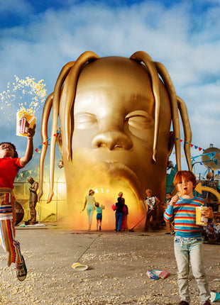 the album cover for Travis Scott - Astroworld